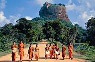 Budhist Monks at Sigirya
