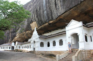Dambulla cave temple front view